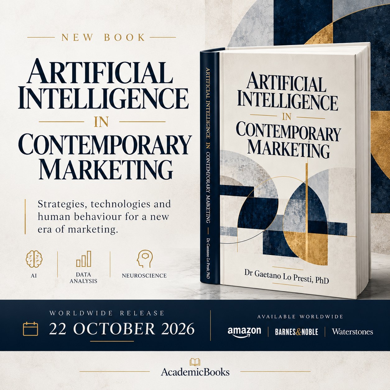 Artificial Intelligence in Contemporary Marketing — Worldwide release on 22 October 2026, Published by AcademicBooks