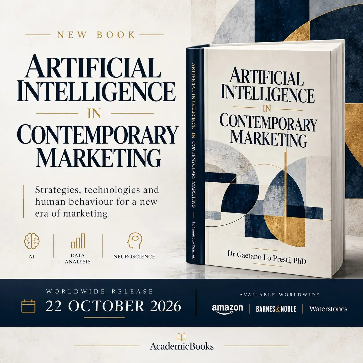 Artificial Intelligence in Contemporary Marketing — Lançamento mundial em 22 de outubro de 2026, Publicado pela AcademicBooks